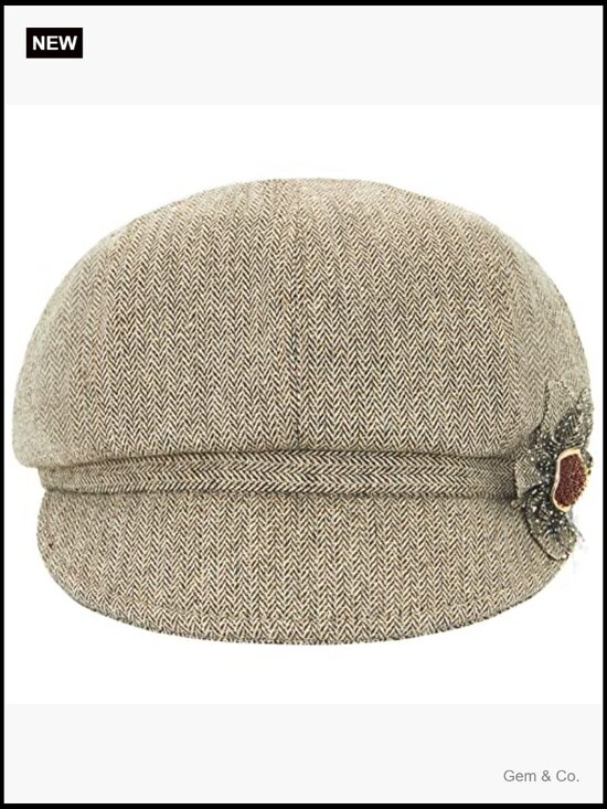 Womens Newsboy Cap Visor Hat Cotton Linen Adjustable Lightweight UPF 50+ main image 4